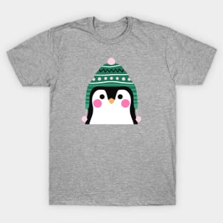 Penguin in Winter Tuque T-Shirt